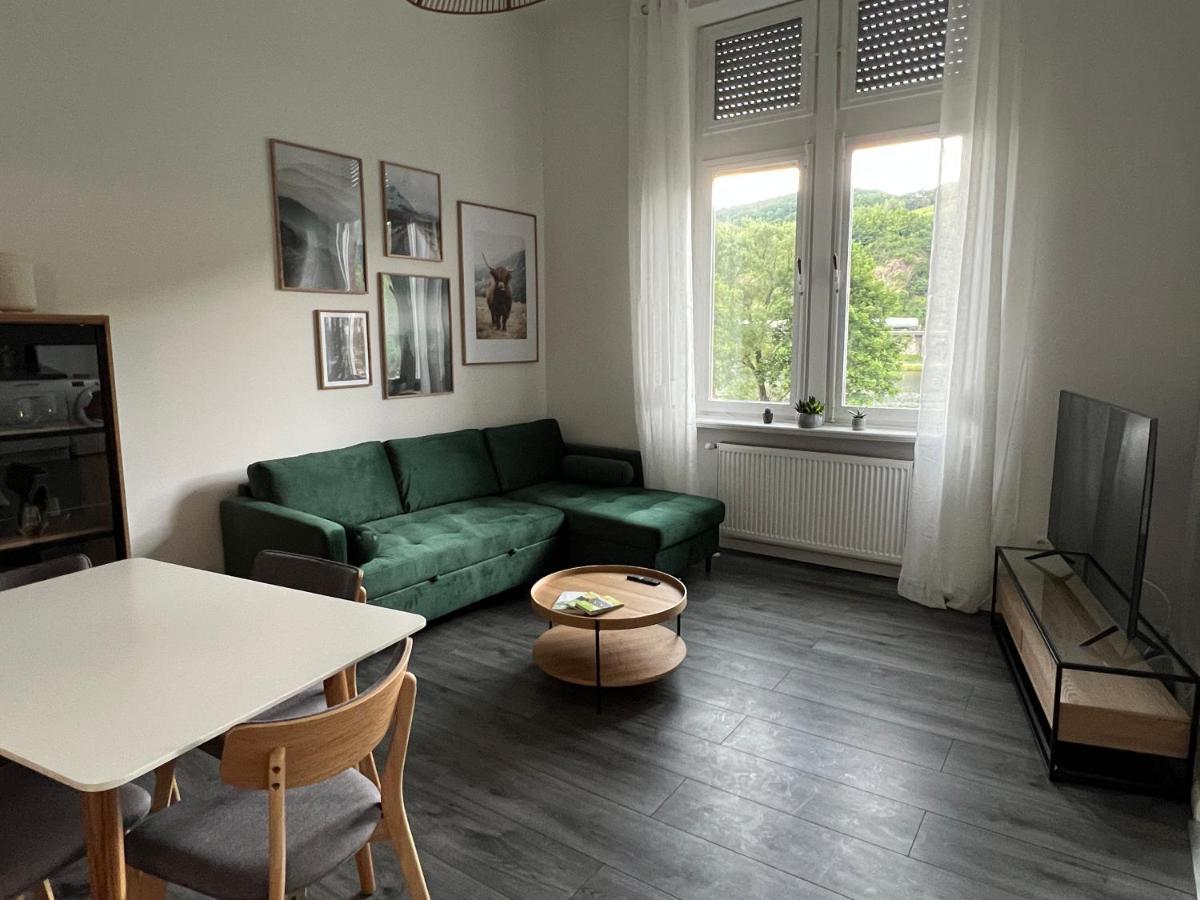 Ferienwohnung Direkter Moselblick I Altbau I 4 Personen I Terrasse Sankt Aldegund Exterior foto